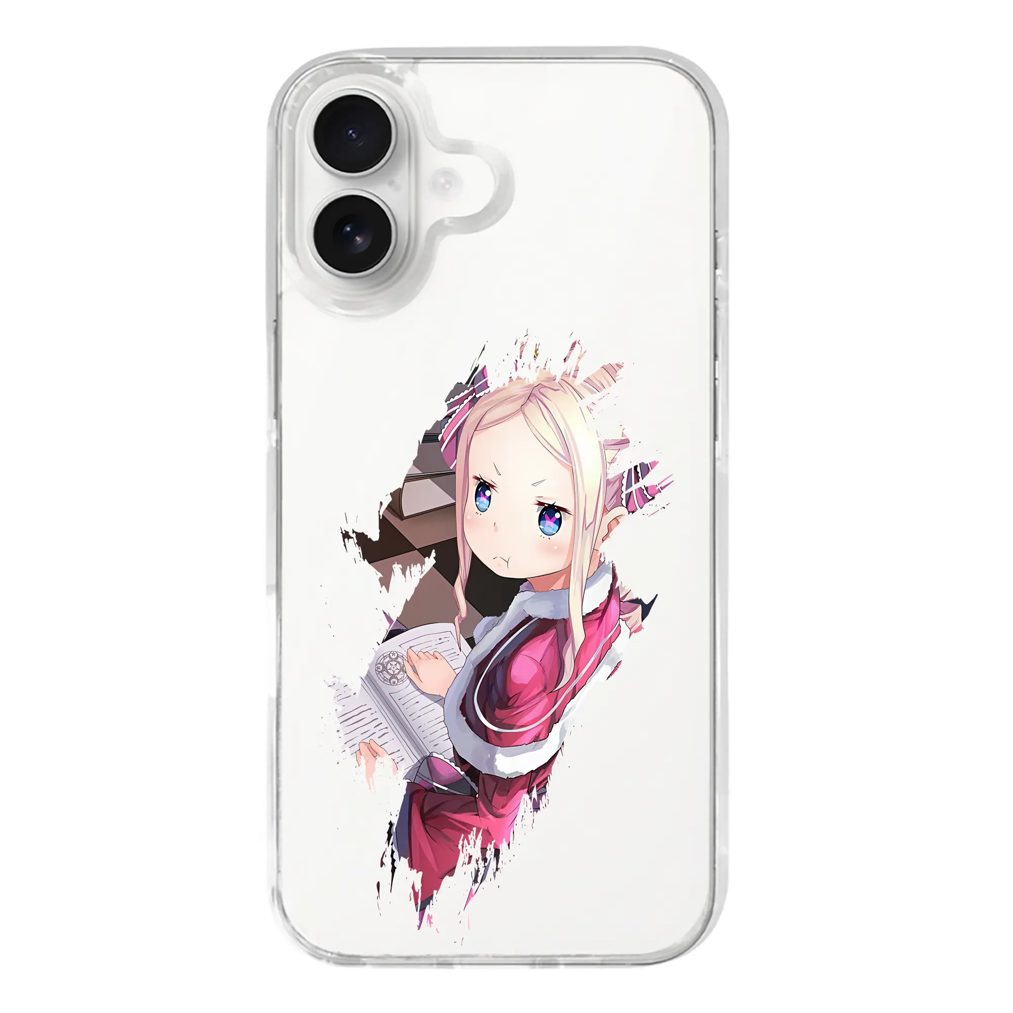 リゼロ グッズ ベアトリス - iPhone 17シリーズ 透明スマホケース – 薄型・耐衝撃・精密フィット保護カバー